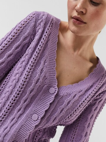 VERO MODA Knit Cardigan 'Malou' in Purple