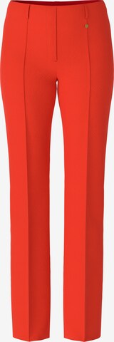 Marc Cain Regular Pleat-Front Pants in Red: front