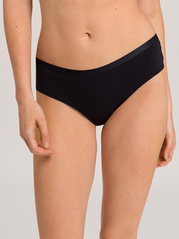 Hanro Slip ' Cotton Sensation ' in Zwart: voorkant