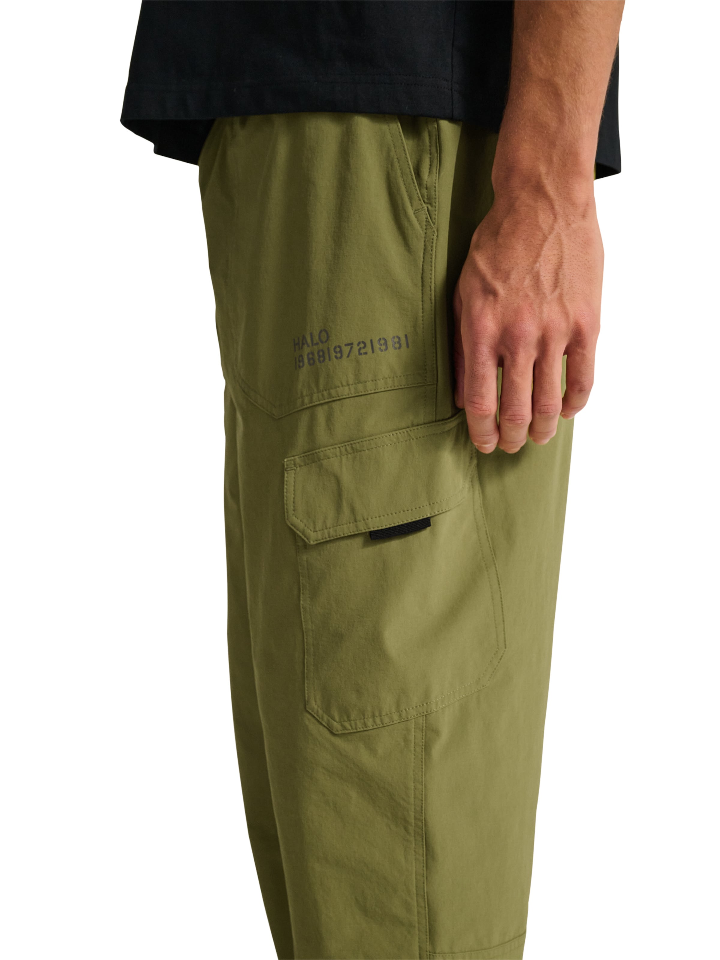 Regular Pantalon cargo 'Halo Trail' HALO en vert