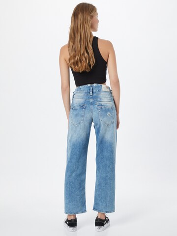 Herrlicher Loosefit Jeans 'Pitch HI Tap Cashmere Touch Denim' in Blau