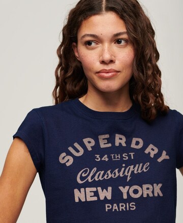 Superdry Μπλουζάκι σε μπλε