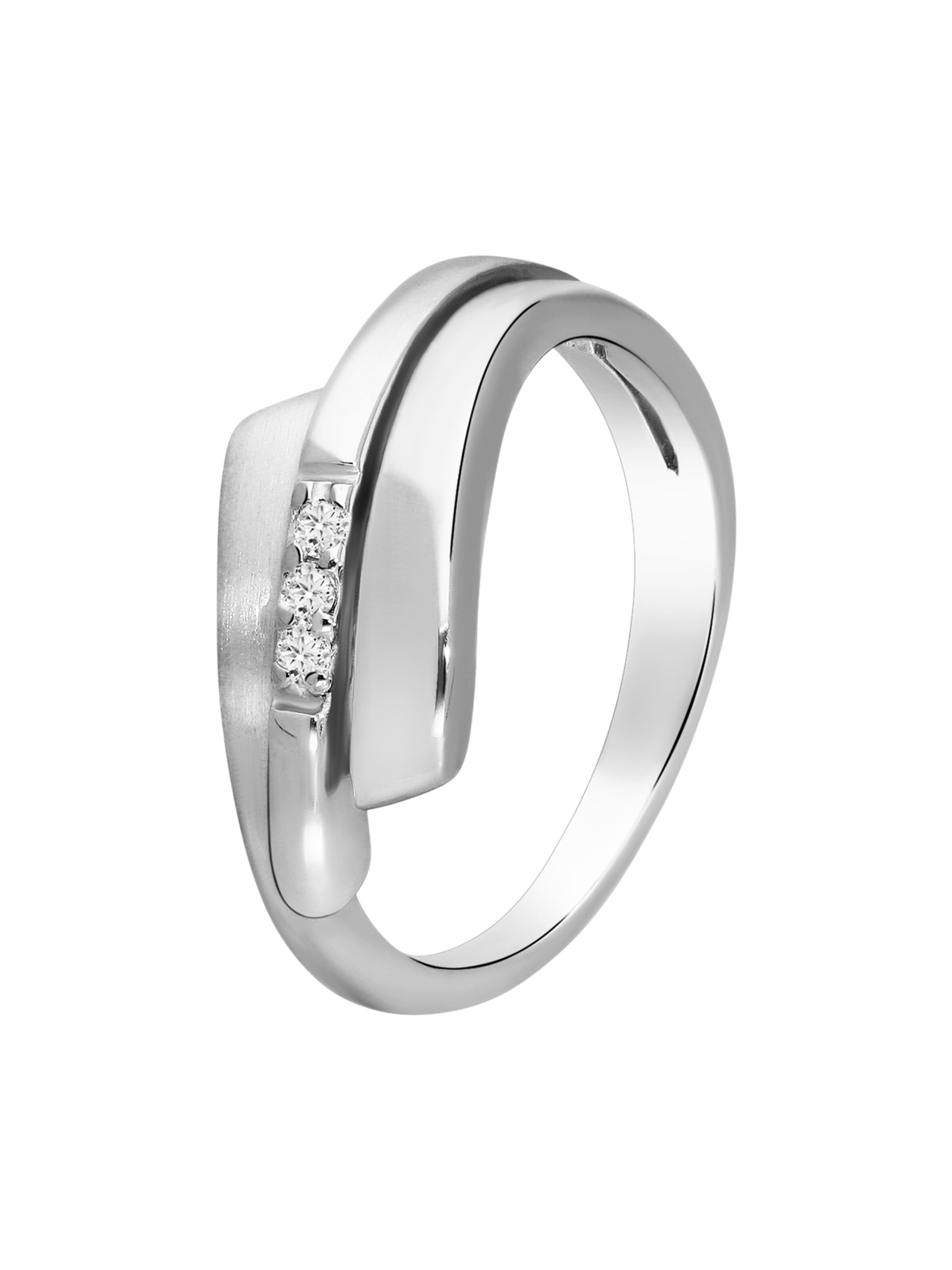 Lucardi Ring in Silber: Vorderseite