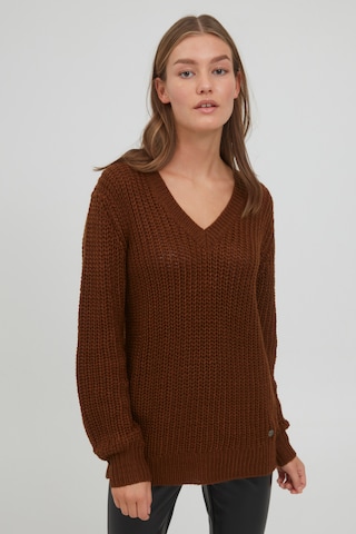 Oxmo Pullover 'Lavea' in Braun: predná strana