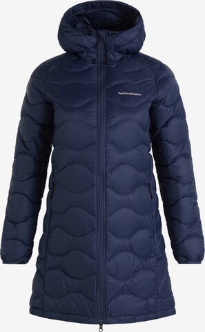 Manteau d’hiver PEAK PERFORMANCE en bleu : devant