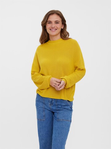 VERO MODA Пуловер 'LEXSUN' в жълто: отпред