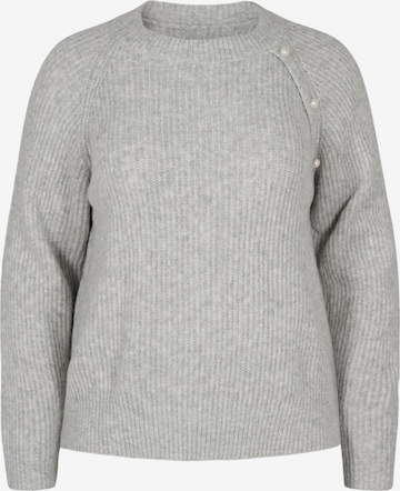 Pullover di Zizzi in grigio: frontale