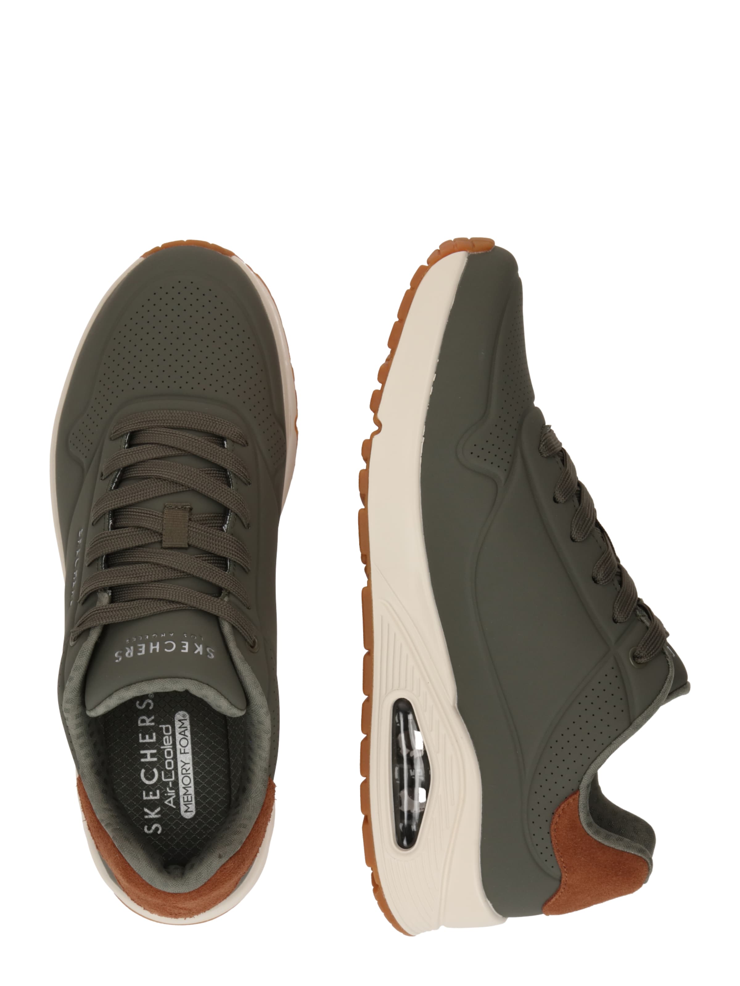 SKECHERS Matalavartiset tennarit 'Uno - Suited On Air' värissä vihreä