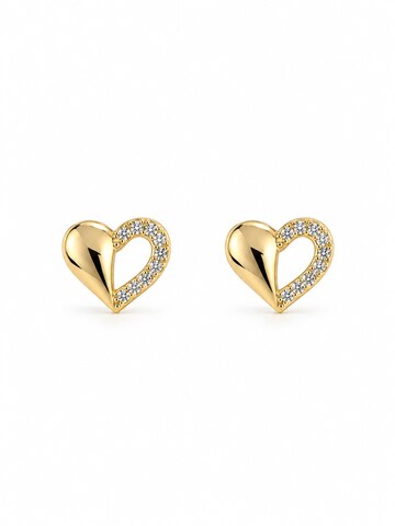 CHIVAL Earrings 'Heartline' in Gold: front