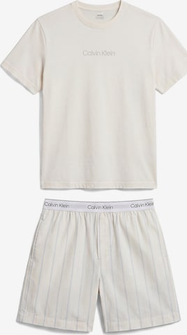 Calvin Klein Pyjama in Beige: Vorderseite