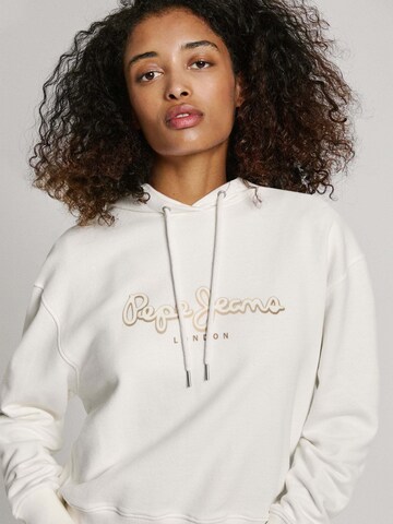 Pepe Jeans Sweatshirt 'Maddy' in Wit