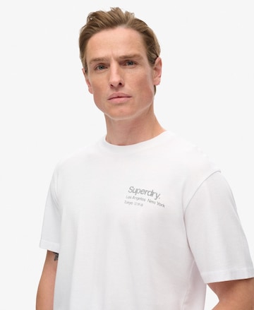 Superdry Μπλουζάκι 'City' σε λευκό: μπροστά