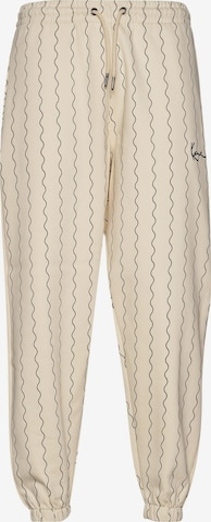 Loosefit Pantalon Karl Kani en blanc : devant