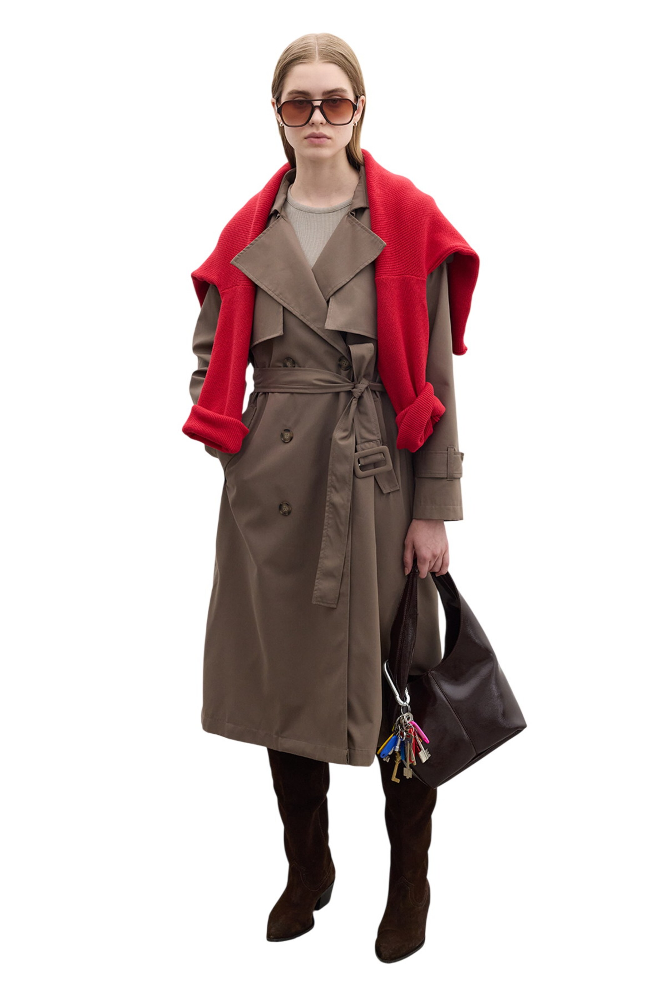 MANUKA Between-seasons coat in Grey