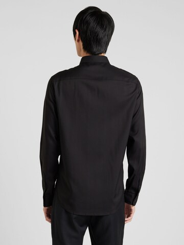 ARMANI EXCHANGE Slim fit Zakelijk overhemd in Zwart