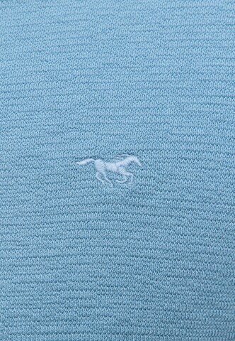 MUSTANG T-Shirt 'Style Atchison' in Blau