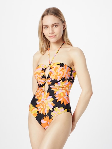 Seafolly Bralette Swimsuit 'Palm Springs' in Mixed colors: front