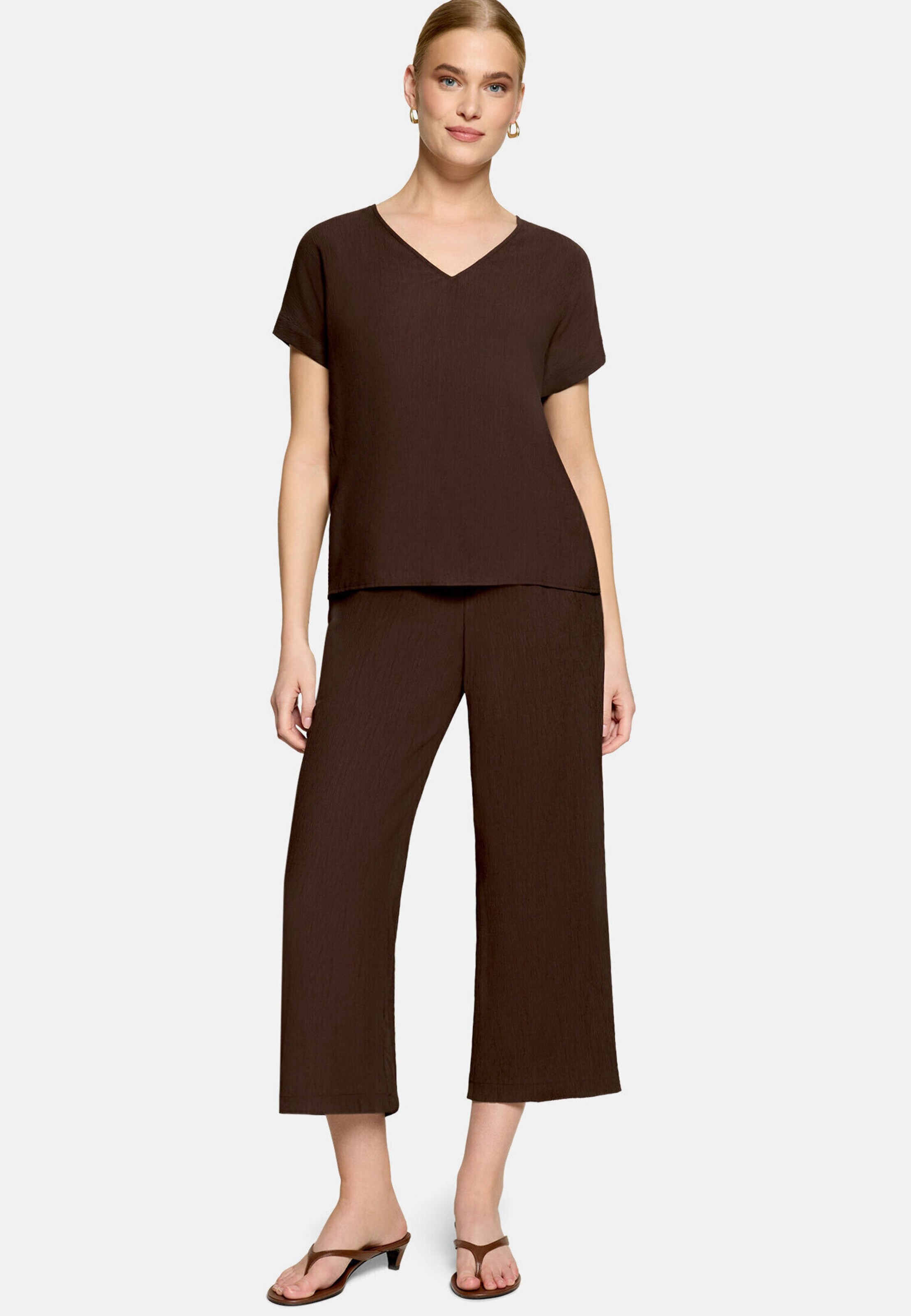 Camicia da donna di zero in marrone