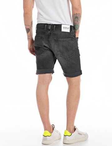 REPLAY Regular Trousers in Black