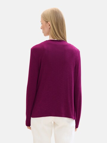 TOM TAILOR Gebreid vest in Lila