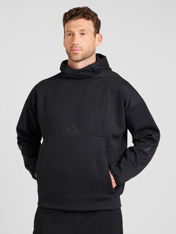 ADIDAS SPORTSWEAR Athletic Sweatshirt 'Z.N.E.' in Black: front