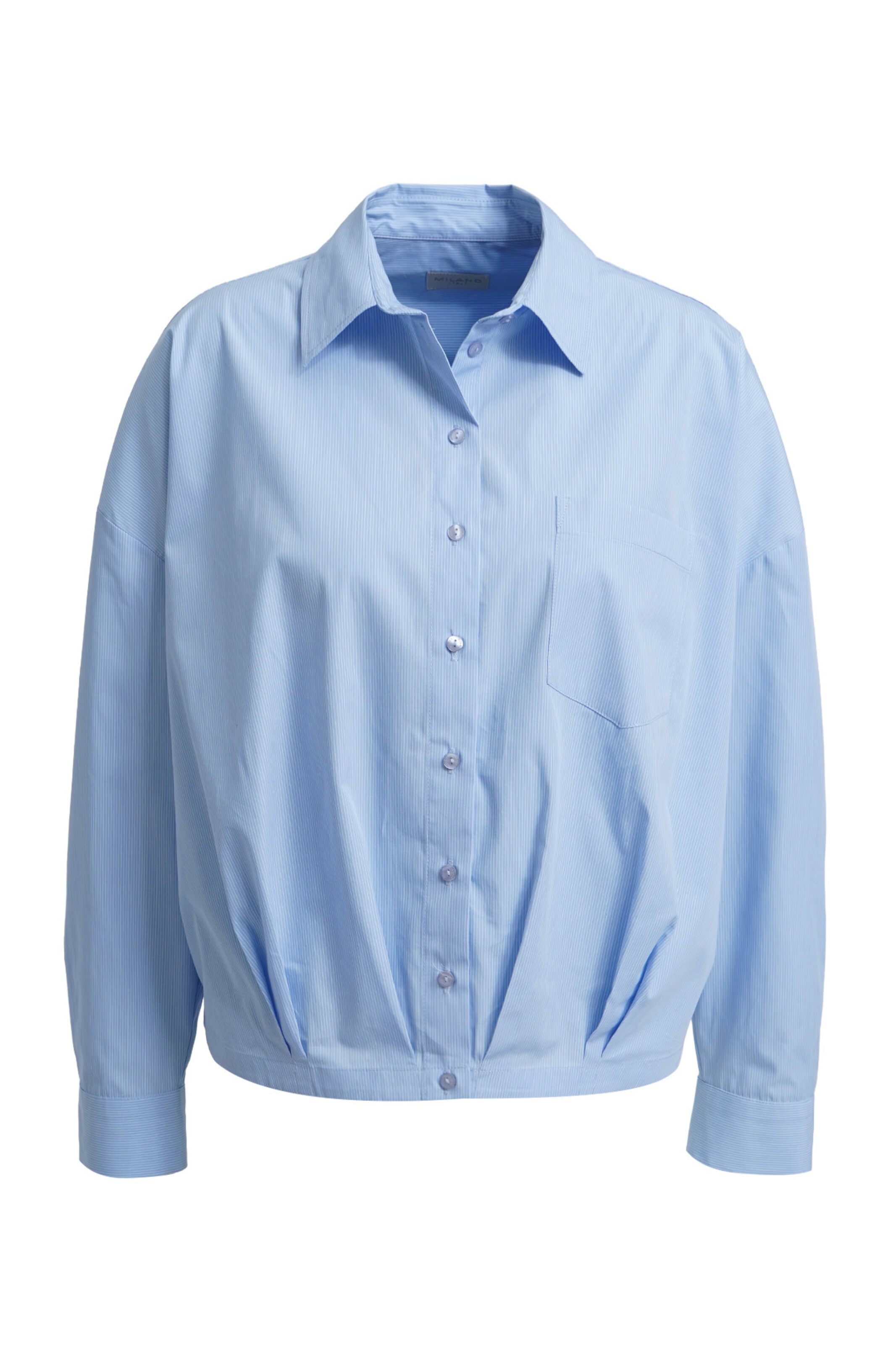 Milano Italy Blouse in Blue: front