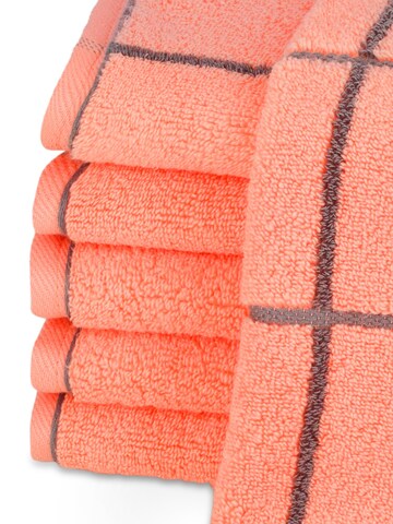 ROSS Handtuch 'Sensual Skin Karo'‌‌‌‌‌‌‌ in Orange