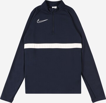 NIKE Sportief sweatshirt 'Academy' in Blauw: voorkant