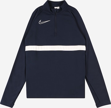 NIKE Bluza sportowa 'Academy' w kolorze niebieski: przód