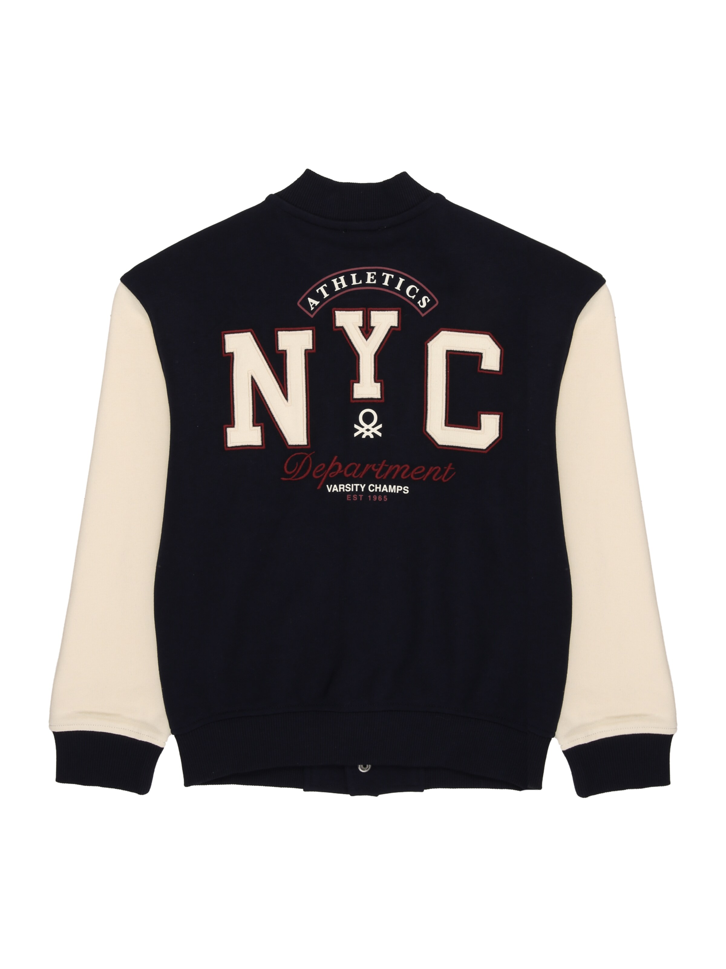 UNITED COLORS OF BENETTON - Sudadera con cremallera en azul