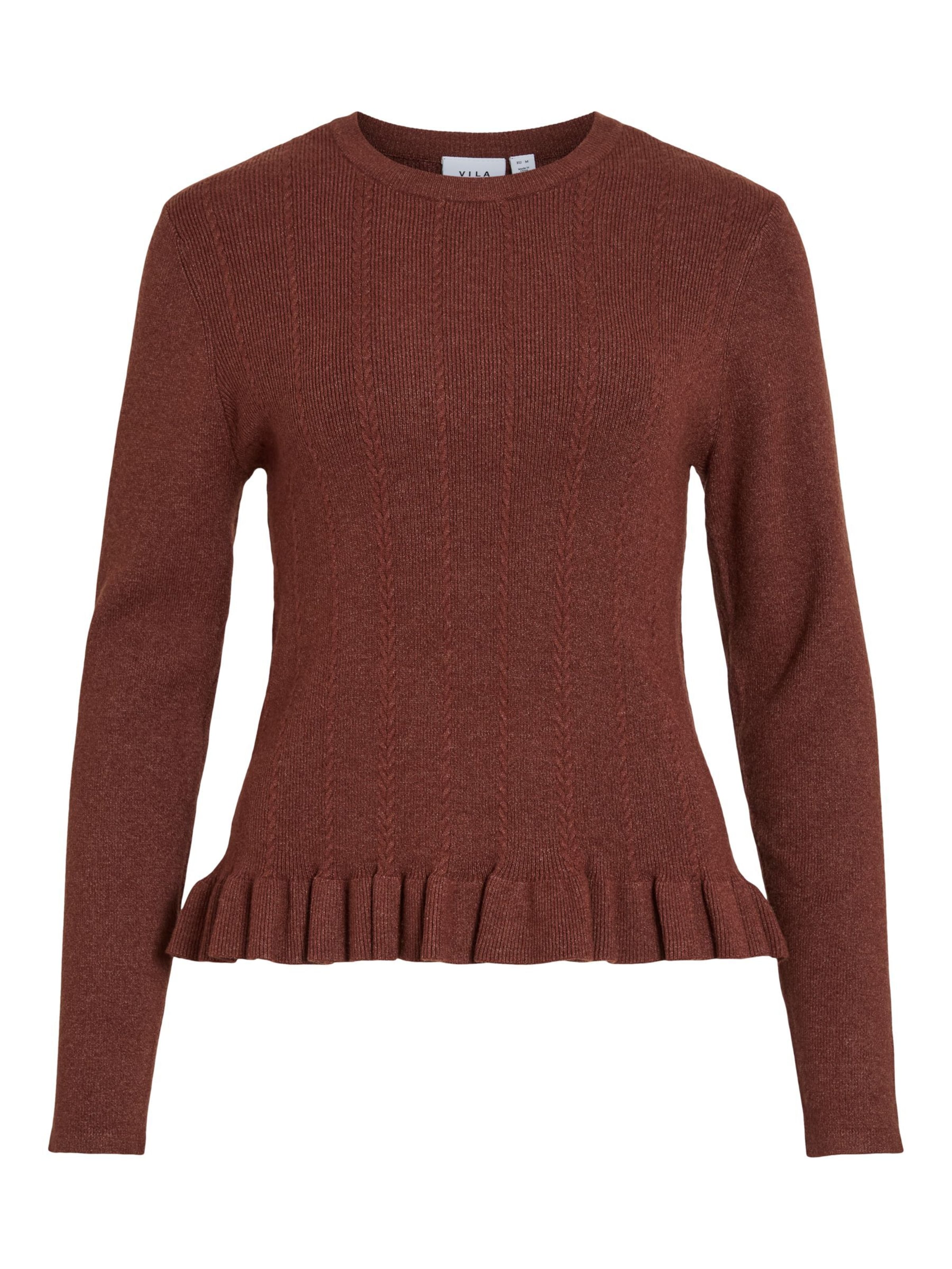 VILA Trui 'NORTHY' in Rood: voorkant