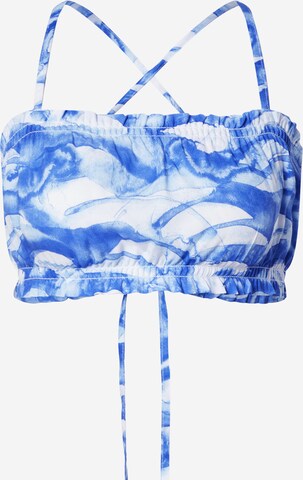 Monki Top in Blauw: voorkant