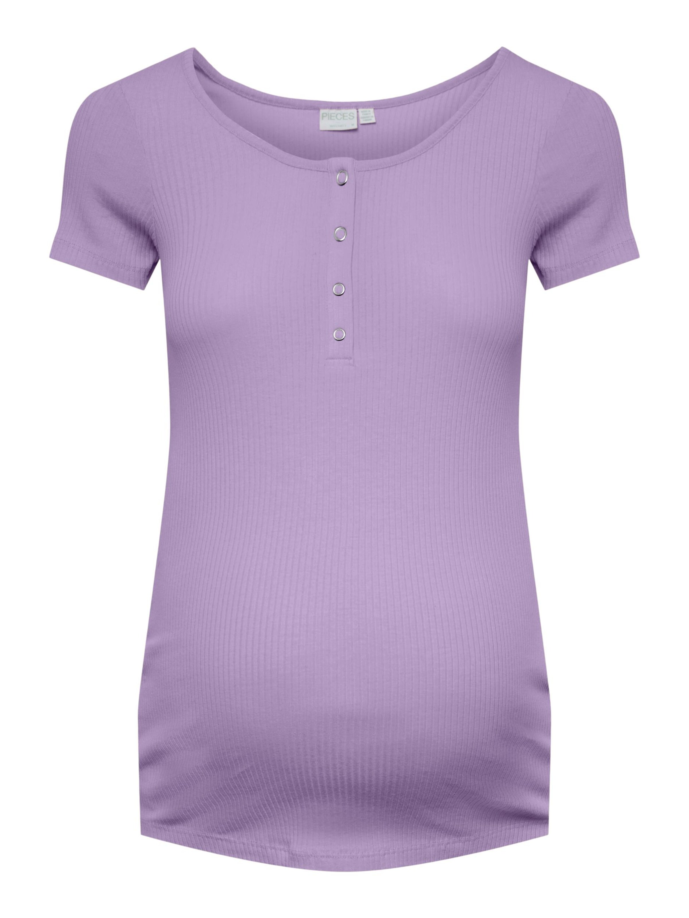 Pieces Maternity Shirt Kitte in Lavendel 