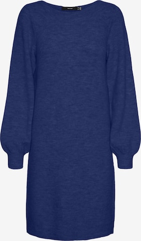 Robes en maille 'LEFILE ' VERO MODA en bleu : devant