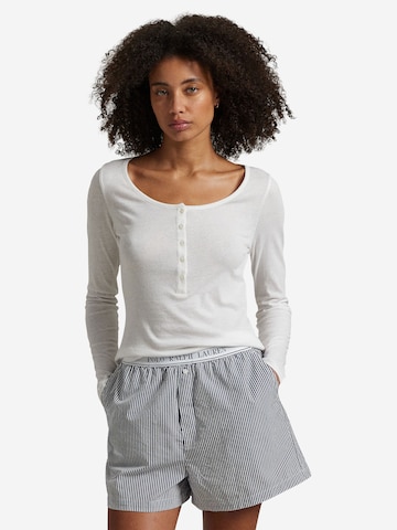 Polo Ralph Lauren Longsleeve ' Whisper Weight Cotton ' in Weiß: Vorderseite