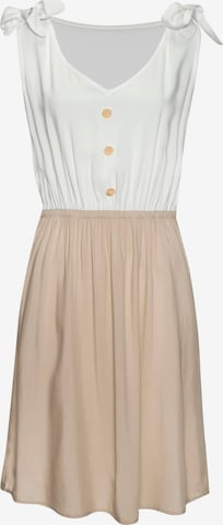 LASCANA - Vestido de verano en marrón: frente