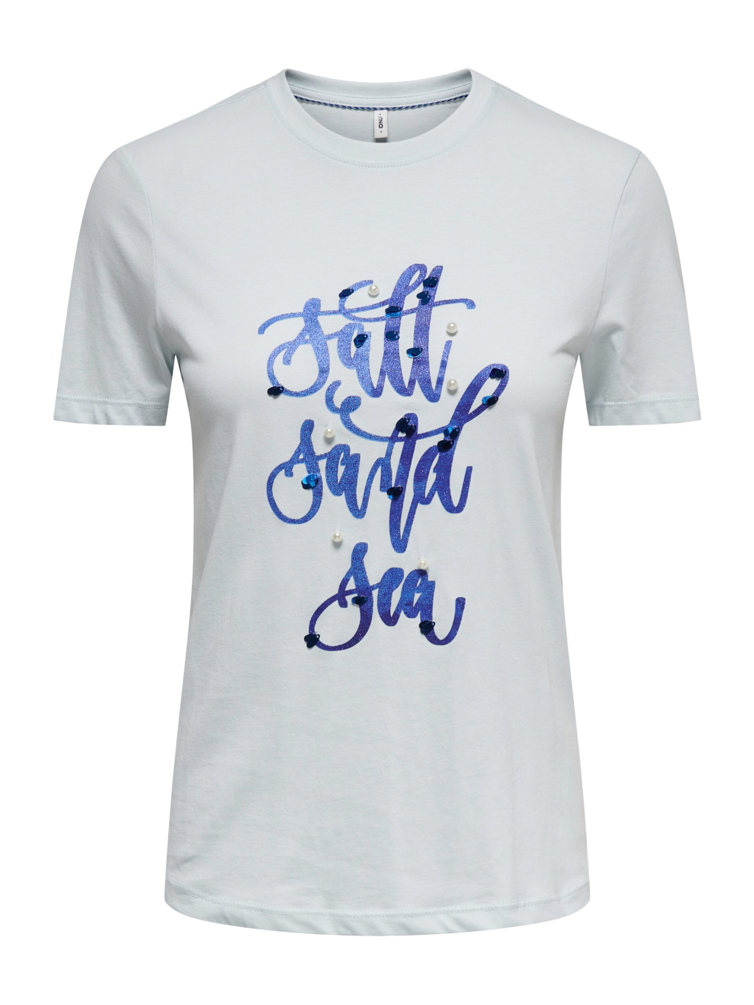 ONLY T-shirt 'ONLKITA' en bleu foncé / blanc, Vue avec produit