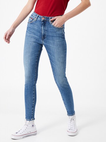 Tommy Jeans Skinny Jeans 'Sylvia' in Blau: predná strana