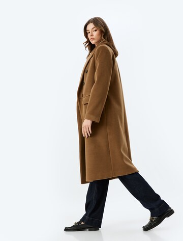 Koton Between-Seasons Coat in Brown