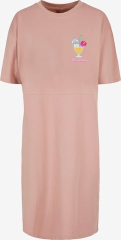 Merchcode Kleid 'Pina Colada' in Pink: predná strana