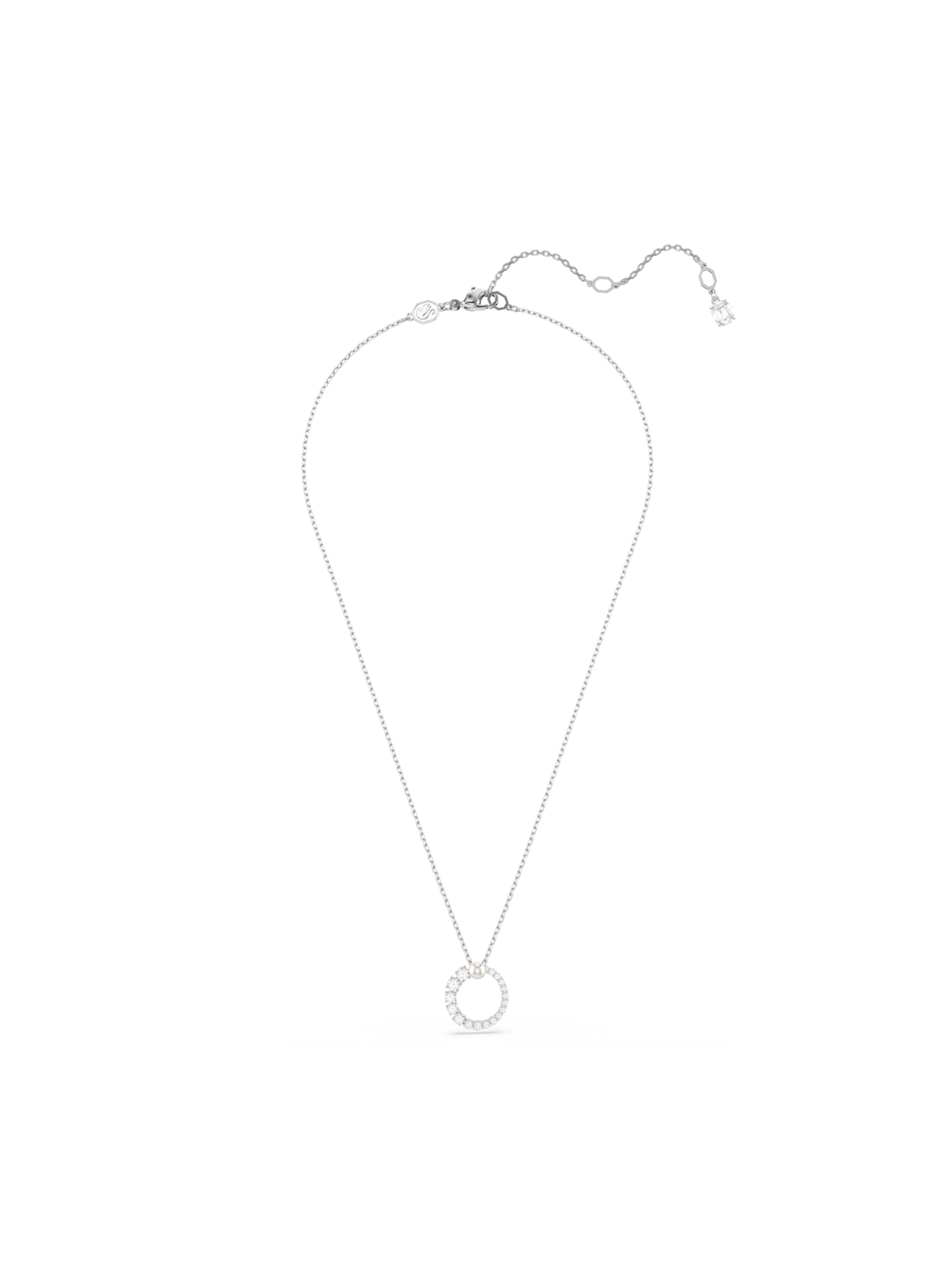 Swarovski Αλυσίδα 'Matrix' σε ασημί: μπροστά