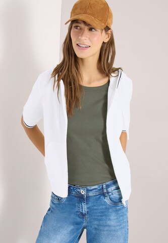 CECIL Sweatjacke in Weiß: Vorderseite