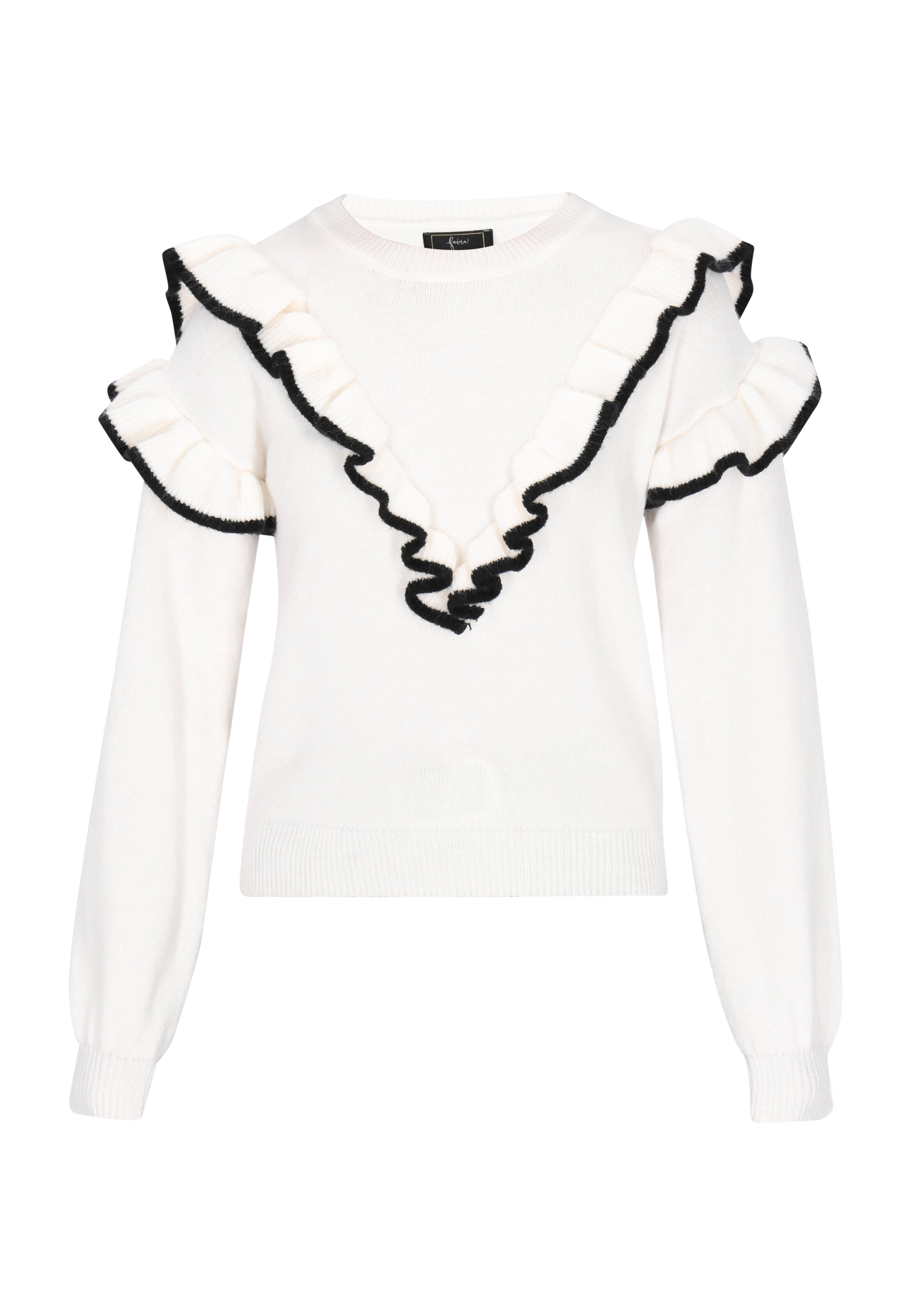 faina Sweter w kolorze biały: przód