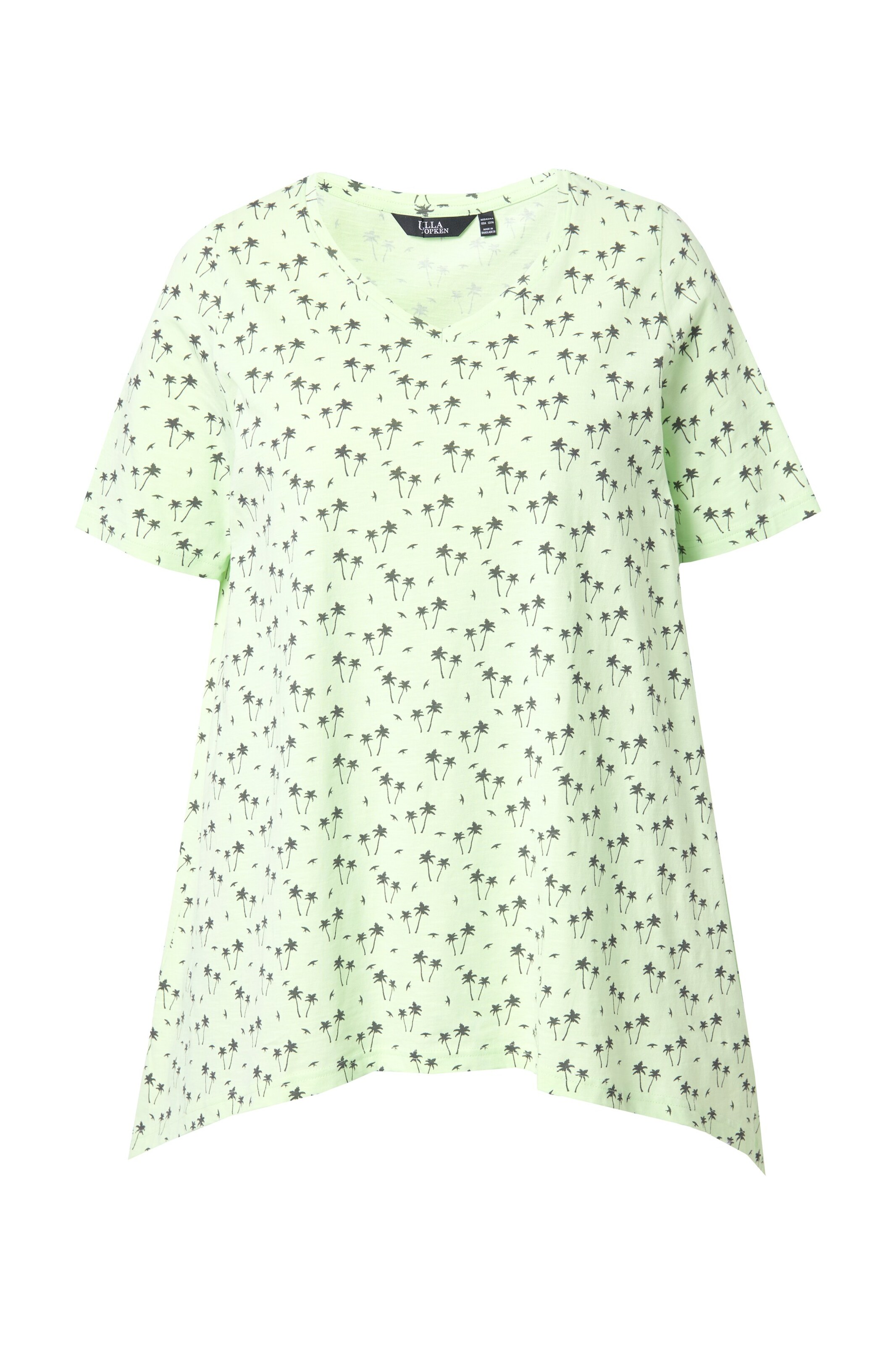 T-shirt Ulla Popken en vert : devant