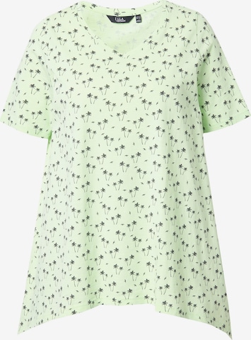 T-shirt Ulla Popken en vert : devant