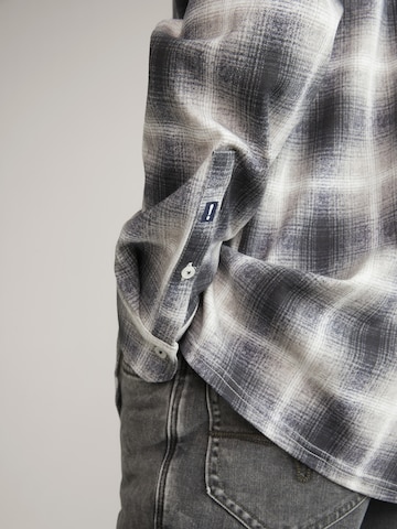 JOOP! Jeans Regular fit Button Up Shirt 'Hanson' in Grey