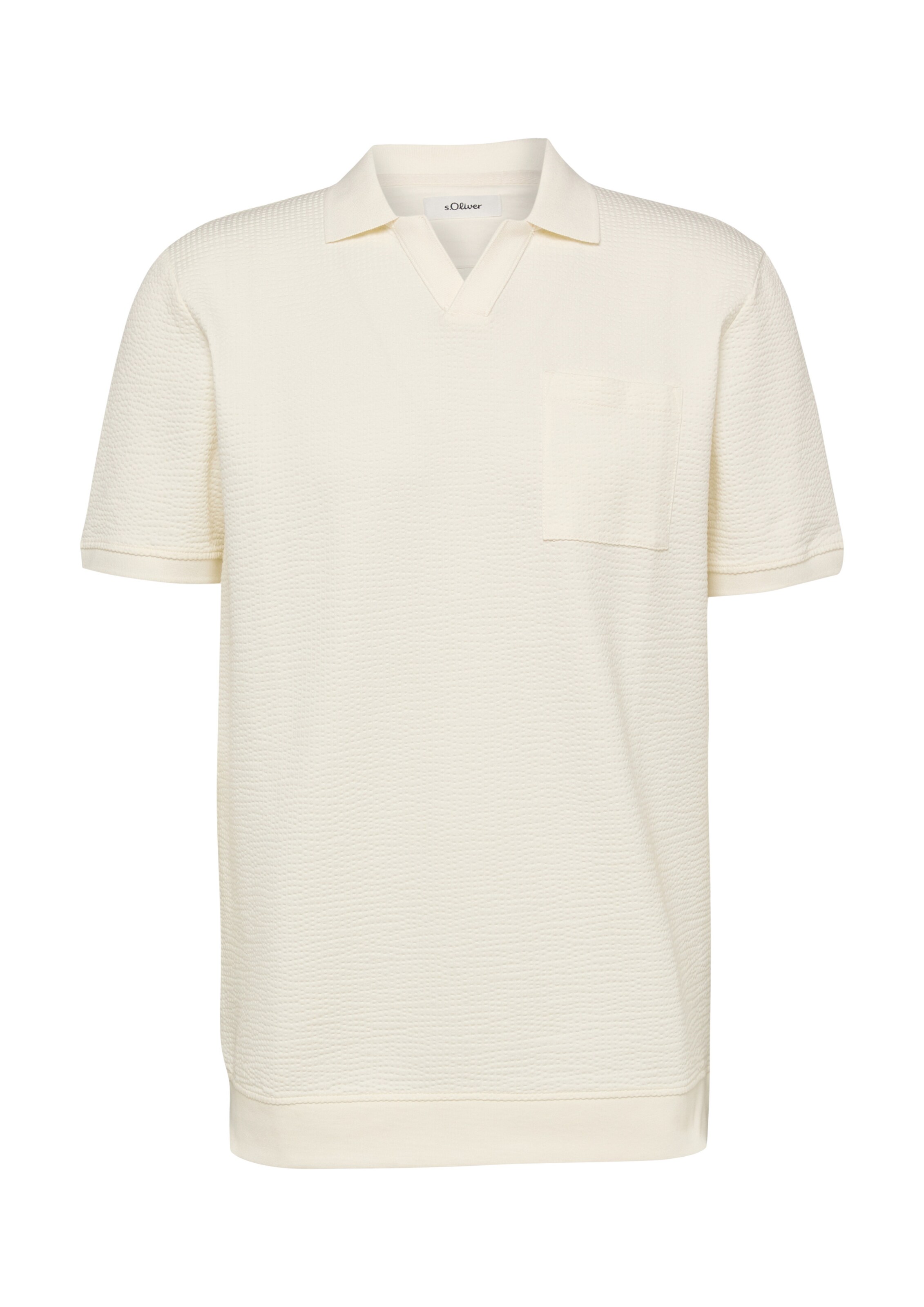 s.Oliver Shirt in Beige: voorkant