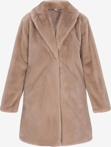 taddy Between-Seasons Coat in Beige: front