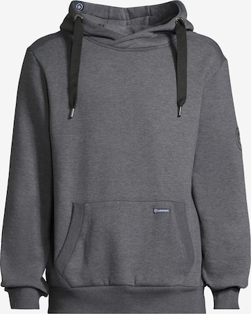 salzhaut Sweatshirt 'HEFF' in Grau: Vorderseite