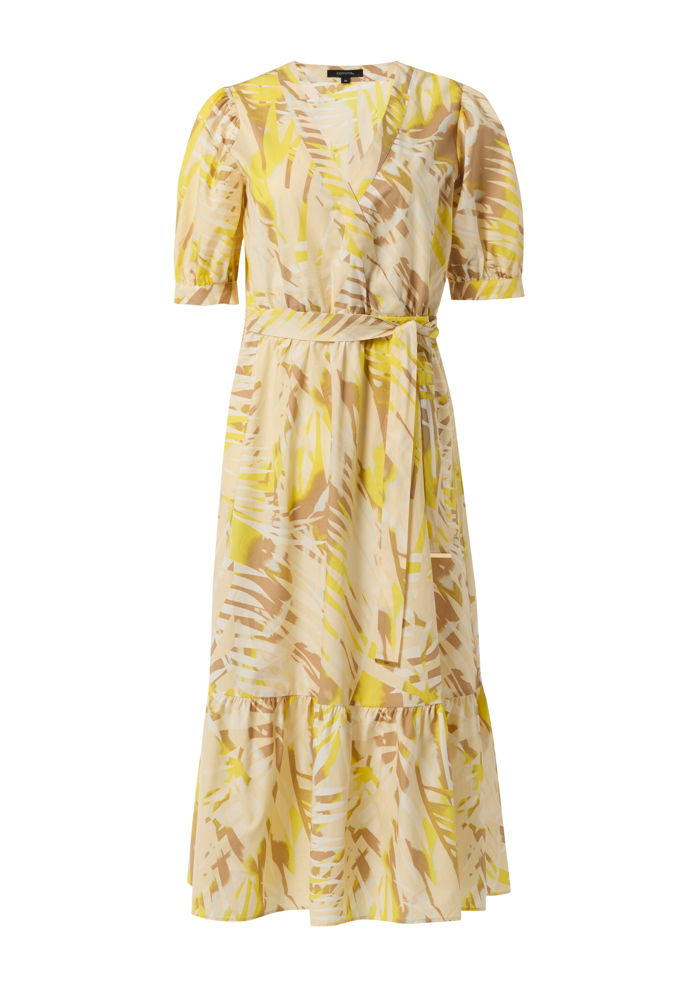 COMMA Kleid in Gelb: Vorderseite